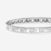 Magnolia Emerald Lab Grown Diamond Bangle Bracelet